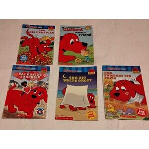 Clifford the Big Red Dog Lot of 5 Children's Books Norman Bridwell Lot #2